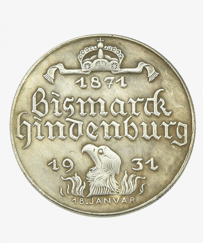 Medal Karl Götz 60th anniversary 1931 Bismarck Hindenburg